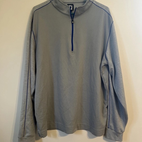 FootJoy Other - Footjoy Men’s Golf 1/4 Zip Pullover Grey/blue Size XL